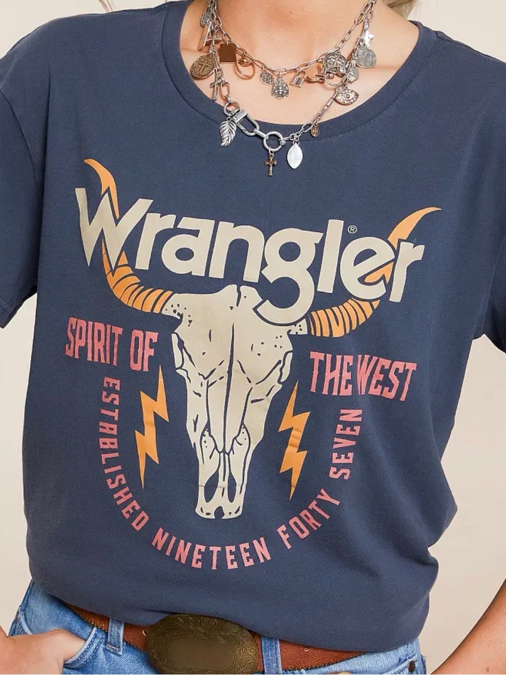 Wrangler Tee with Western Graphic